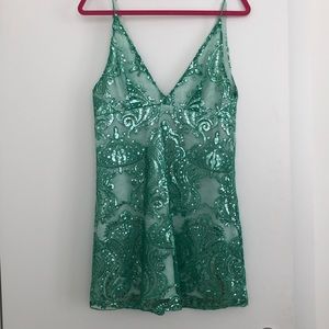 Free People Sea Foam Green Sparky Dress